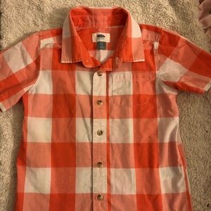 (3 for $15) Boys Checkered Short Sleeve Buttonup
